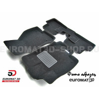 Текстильные 3D коврики Euromat3D Business в салон для Porsche Panamera (2012-2016) № EMC3D-004104 Текстильные 3D коврики Euromat3D Business в салон для Porsche Panamera (2012-2016) № EMC3D-004104