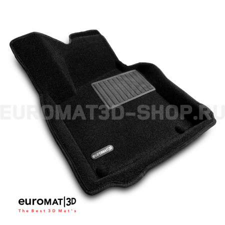 Текстильные 3D коврики Euromat3D Business в салон для Volkswagen Golf 6 (2009-2012) № EMC3D-004502