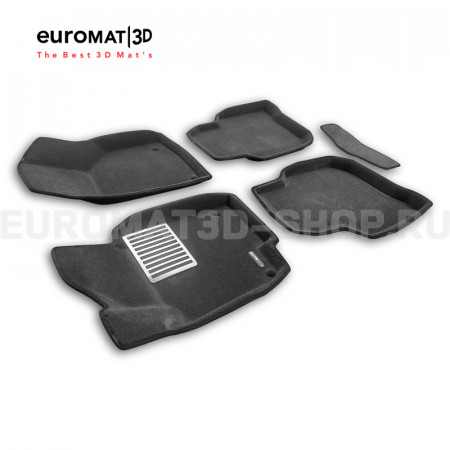 Текстильные 3D коврики Euromat3D Lux в салон для Skoda Superb (2009-2014) № EM3D-004509G Серые Текстильные 3D коврики Euromat3D Lux в салон для Skoda Superb (2009-2014) № EM3D-004509G Серые