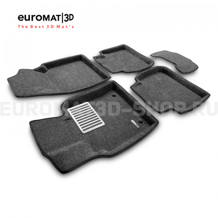 Текстильные 3D коврики Euromat3D Lux в салон для Toyota Camry XV70 (2018-2024) № EM3D-005101G Серые Текстильные 3D коврики Euromat3D Lux в салон для Toyota Camry XV70 (2018-2024) № EM3D-005101G Серые