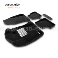 Текстильные 3D коврики Euromat3D Lux в салон для Jeep Renegade (2018-) № EM3D-002763