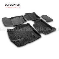 3D коврики Euromat3D EVA в салон для Porsche Cayenne (2002-2009) № EM3DEVA-004100