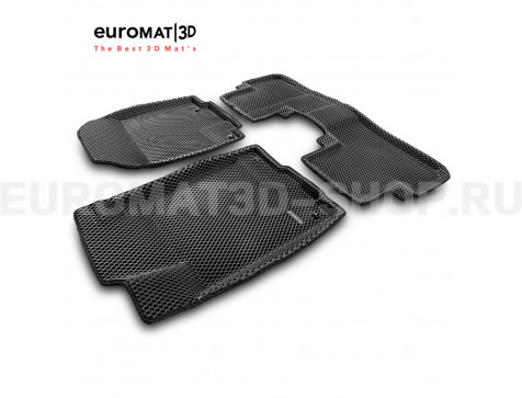 3D коврики Euromat3D EVA в салон для Honda CR-V (2012-2016) № EM3DEVA-002611