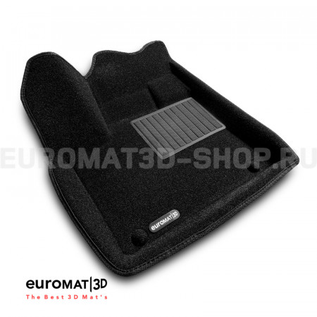 Текстильные 3D коврики Euromat3D Business в салон для Citroen C5 Aircross (2018-) № EMC3D-003907